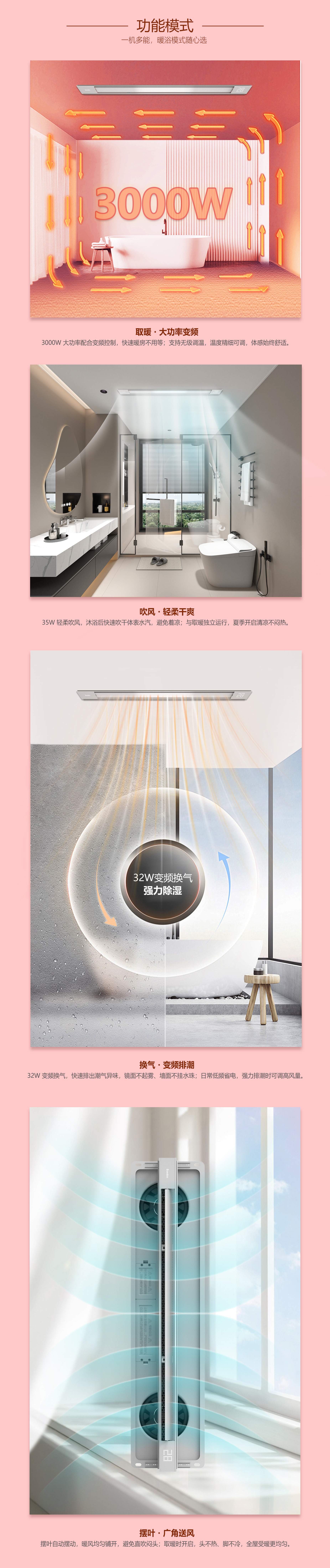 BDS-JK590WJ-FHA-PRO（怡暖·Pro-590 风暖+换气+吹风+摆叶） - 图片5