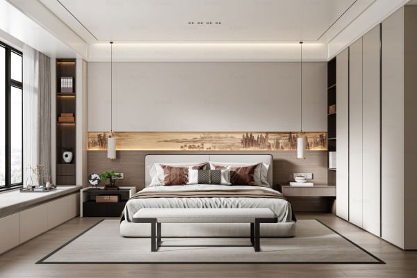 新中式风卧室006