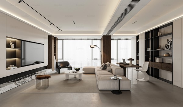 现代简约风客厅014