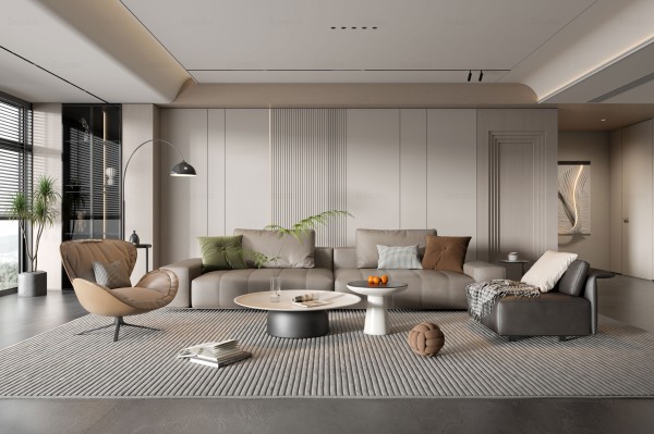 现代简约风客厅010