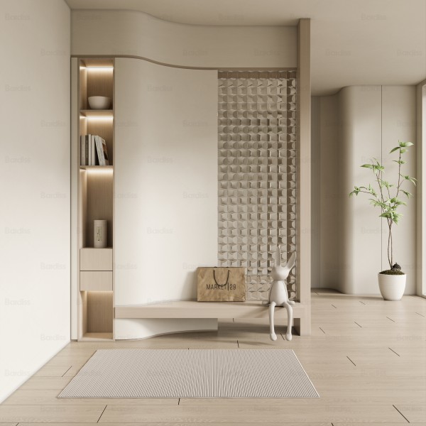 侘寂奶油风玄关001