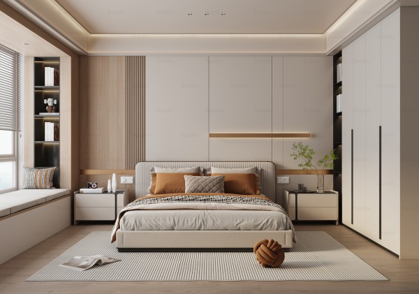 现代简约风卧室021