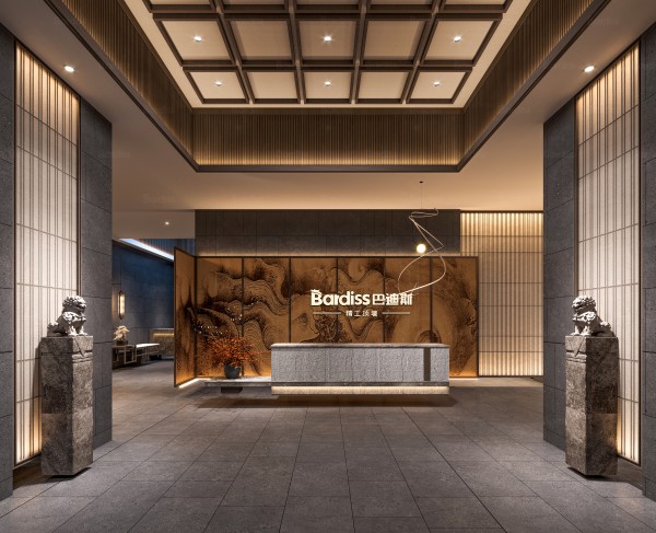 新中式前台商业工装方案002