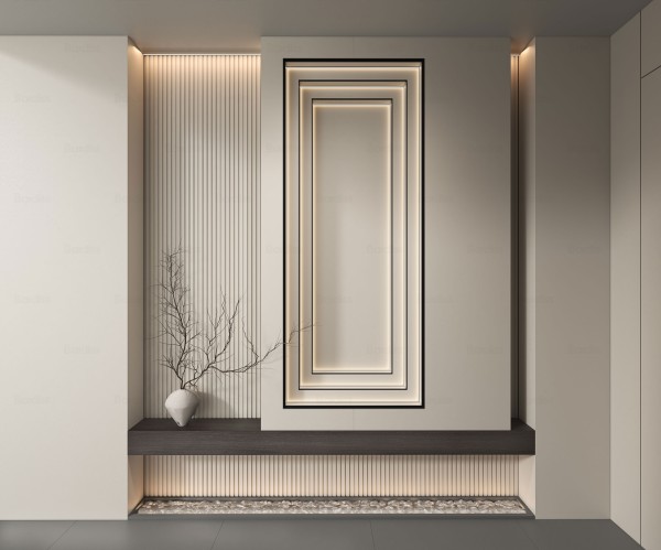 现代简约风玄关011