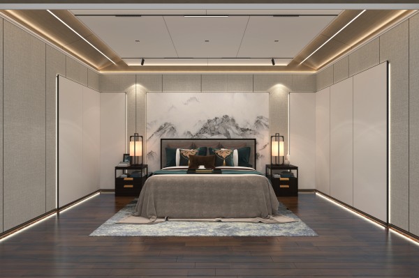 新中式风卧室003