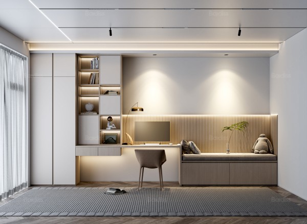 现代简约风儿童房003