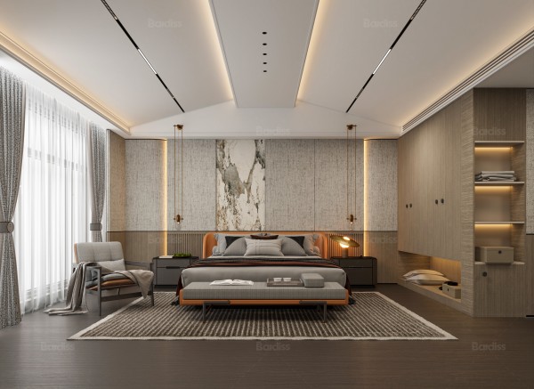 现代简约风卧室006
