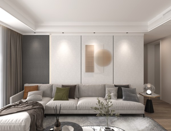 现代简约风客厅001
