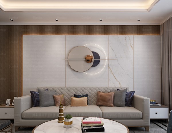 现代轻奢风客厅004