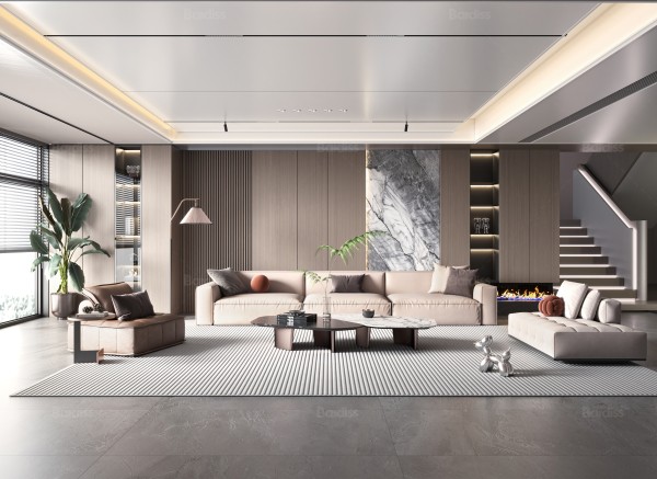 现代简约风客厅022