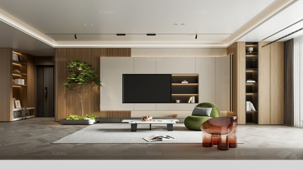 现代简约风客厅021