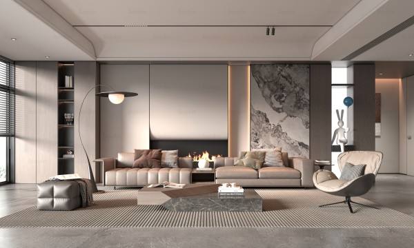 现代简约风客厅018