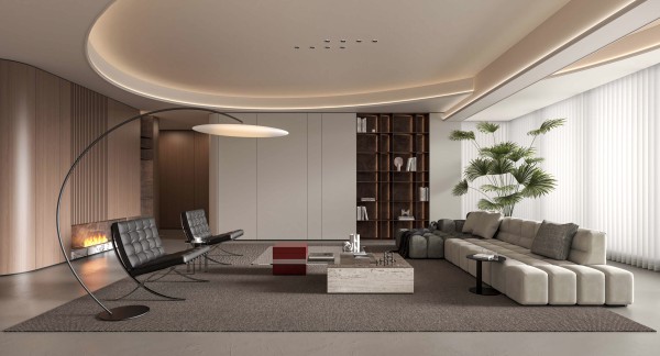 现代意式风客厅003