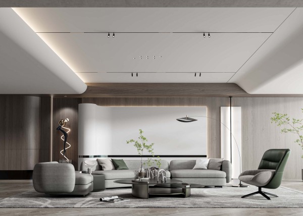 现代简约风客厅016