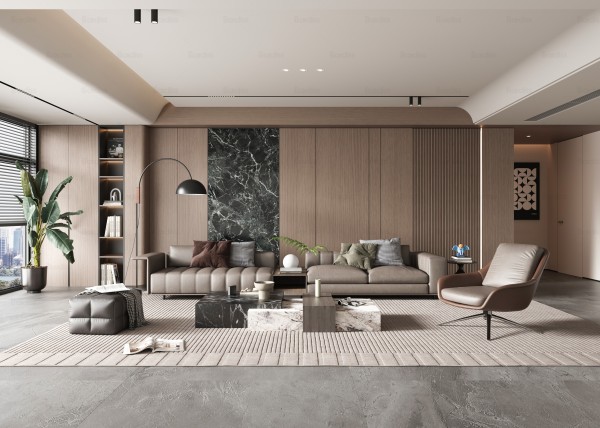 现代简约风客厅032