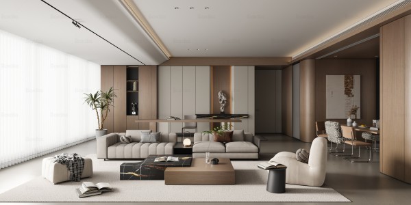 现代简约风客厅009