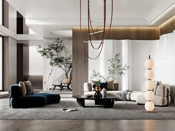 现代简约风客厅034