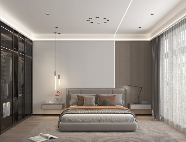 现代简约风卧室002
