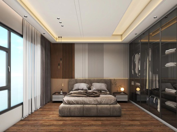 现代简约风卧室003