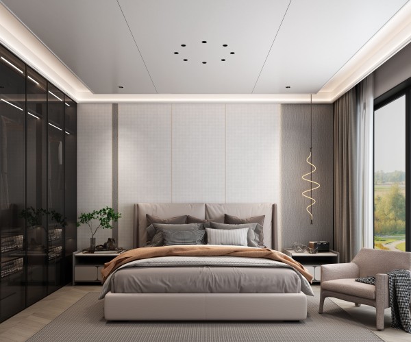 现代简约风卧室004