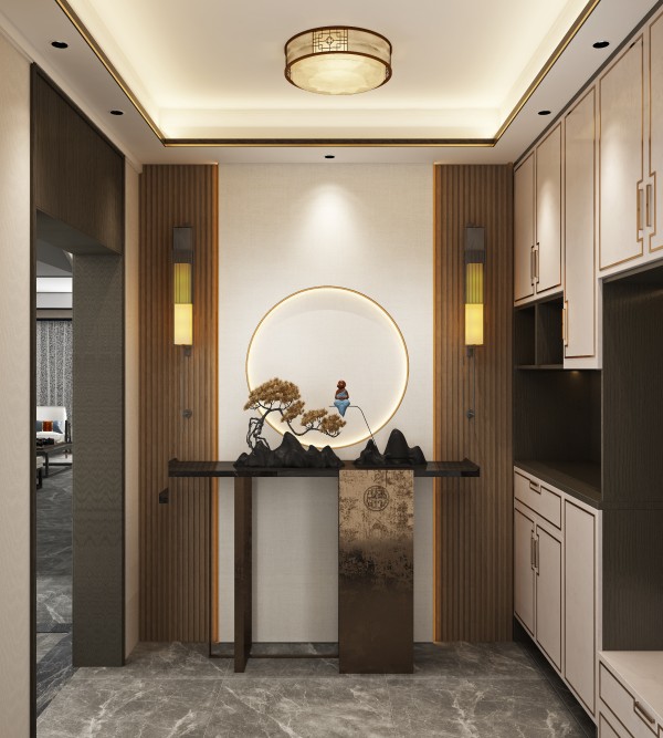 新中式风玄关005