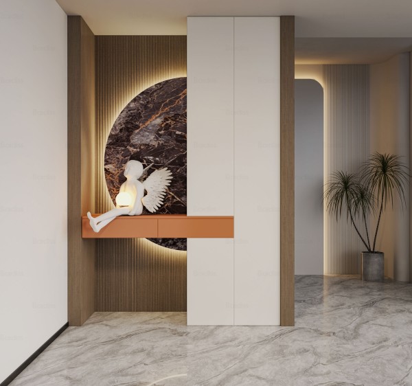 现代轻奢风玄关013