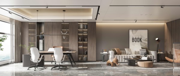 现代简约风办公室商业工装方案002