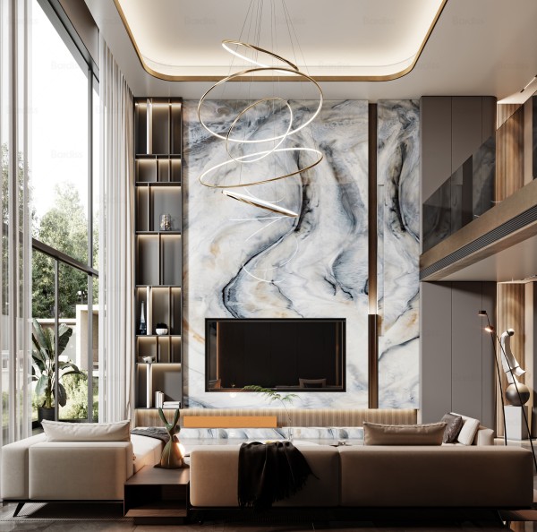 现代轻奢风别墅005