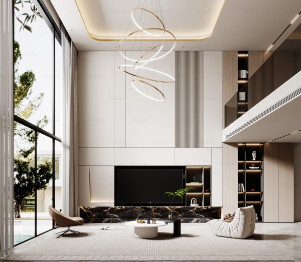 现代轻奢风别墅006