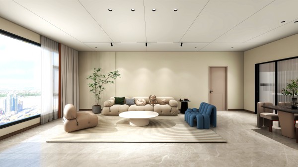 奶油风全屋顶墙柜方案001