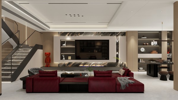 意式风全屋顶墙柜方0002