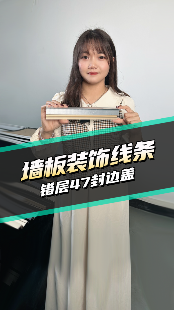 工藝結(jié)構(gòu)-墻面裝飾線條 錯層47封邊蓋