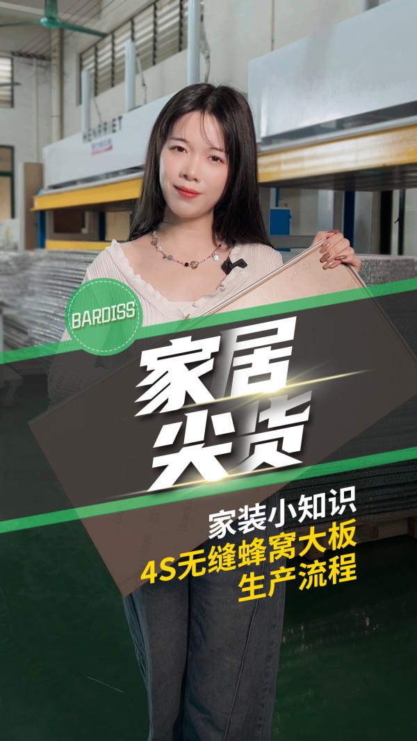 家居尖货-4S无缝蜂窝大板生产流程