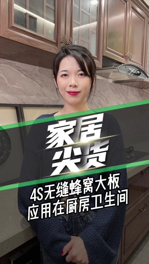 家居尖货-4S无缝蜂窝板应用在厨房卫生间