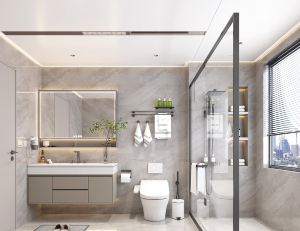 极简风浴室-1090风暖浴霸