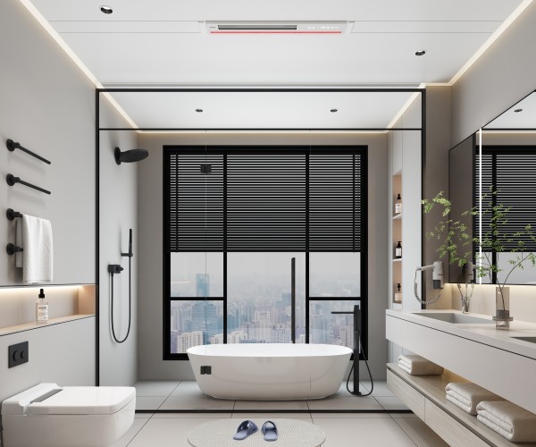 奶油风浴室-1290风暖浴霸