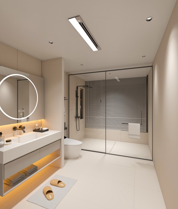 奶油风浴室-1590云暖AI