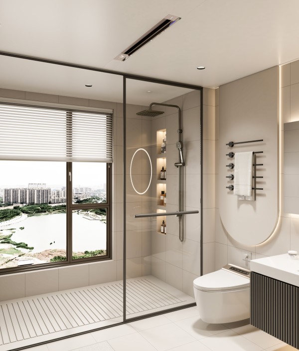 极简风浴室-怡暖D风暖浴霸