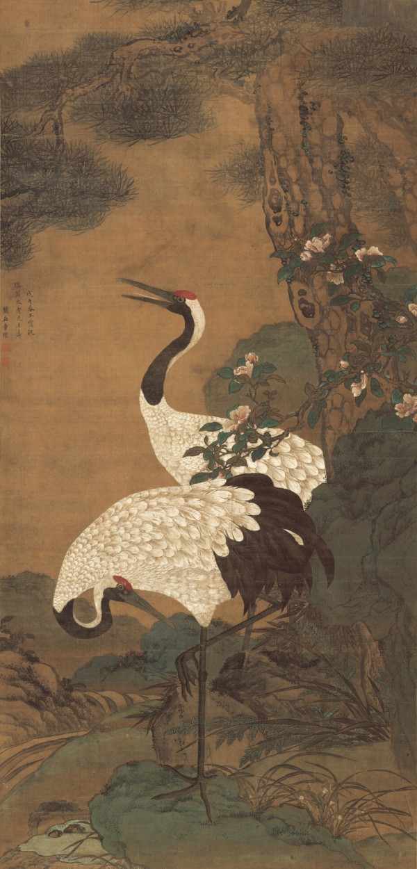 花鸟鱼虫-松禽图-003