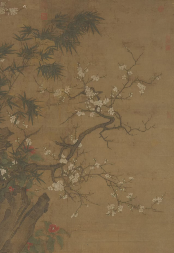 花鸟鱼虫-腊梅图-004