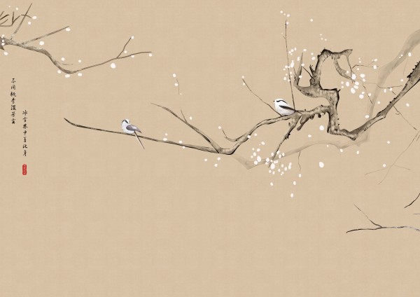 花鸟鱼虫-花雀图-004