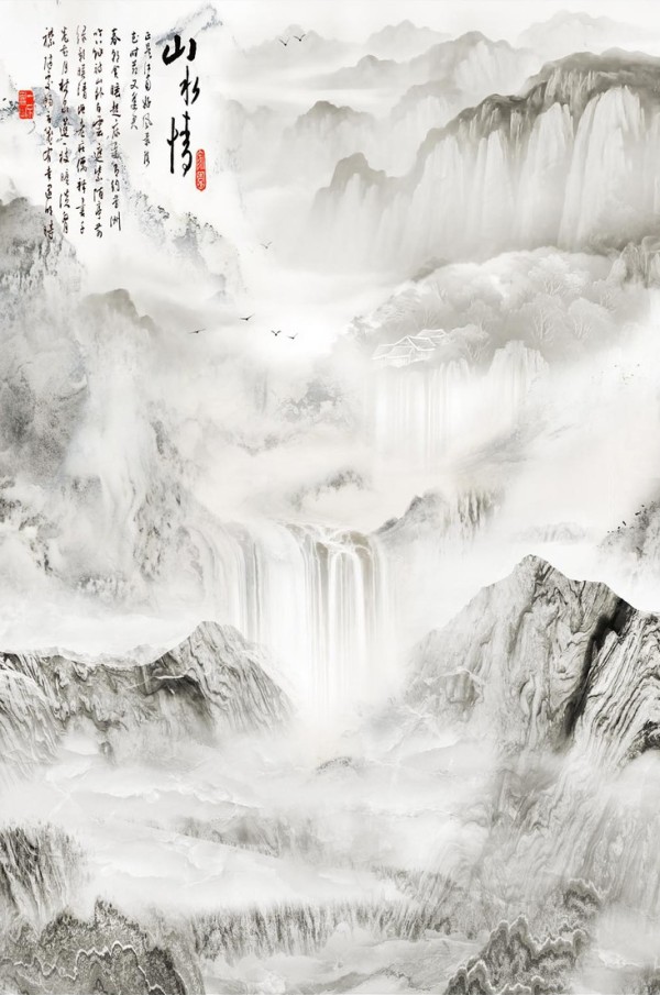 山水自然_观瀑图-002