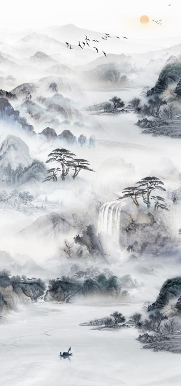 山水自然_观瀑图-005